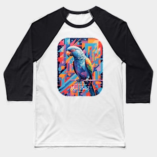 Blue Parrot Baseball T-Shirt